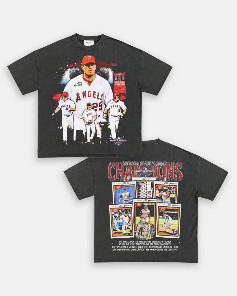 2002 WORLD SERIES CHAMPS - ANGELS TEE - [DS] - WINS™ GAME CHANGERS TEE - WINS LA