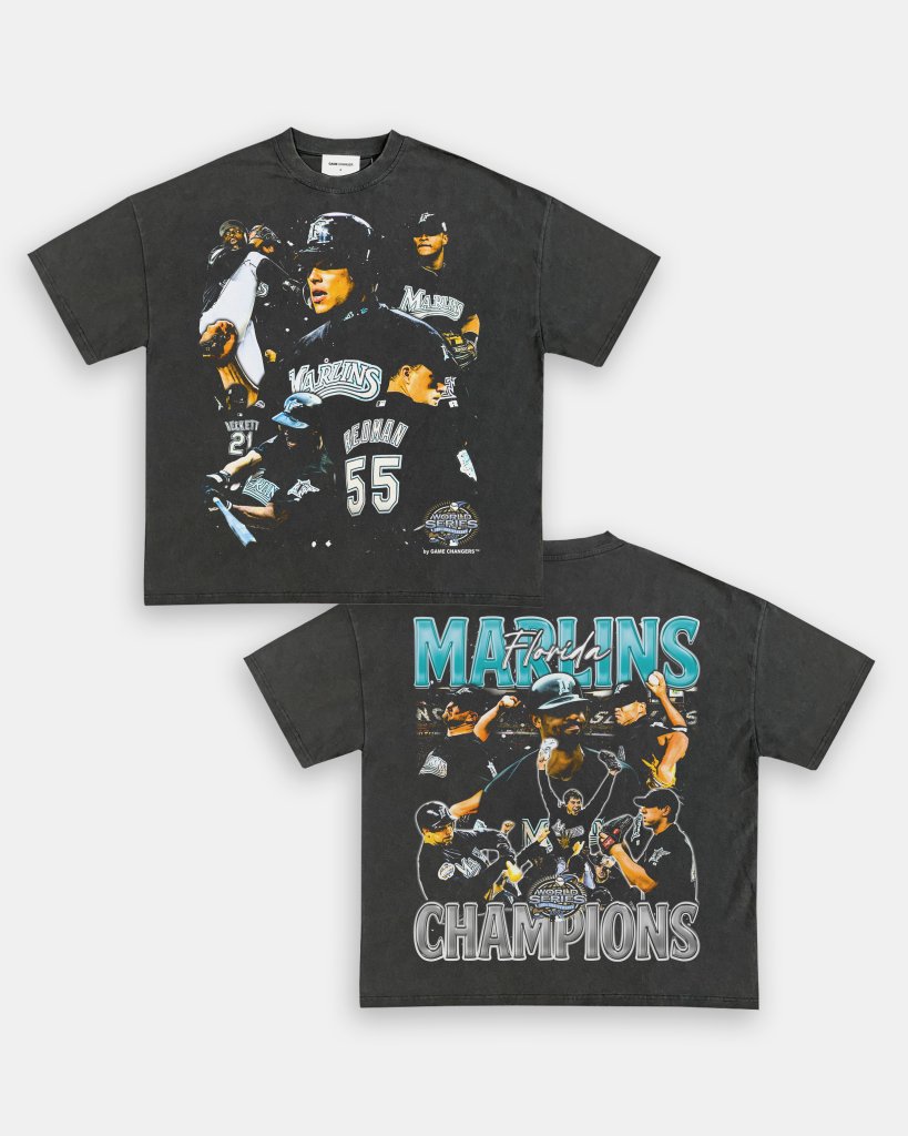 2003 WORLD SERIES CHAMPS - MARLINS TEE - [DS] - WINS™ GAME CHANGERS TEE - WINS LA