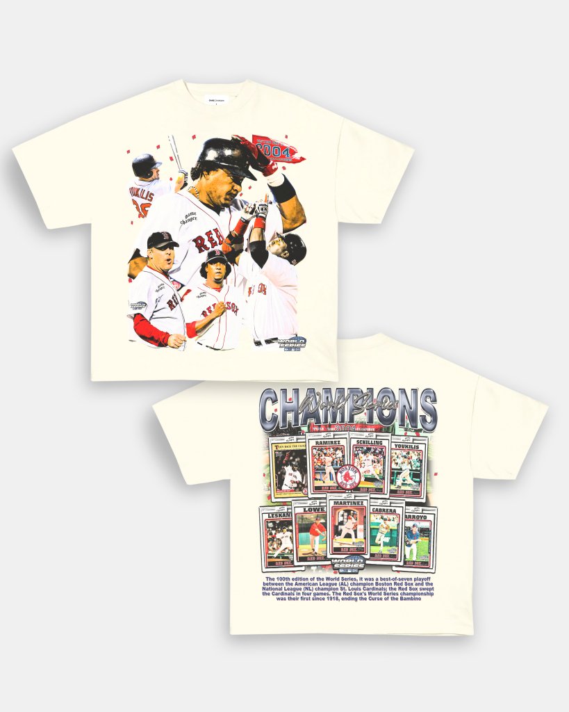 2004 WORLD SERIES CHAMPS - RED SOX TEE - [DS] - WINS™ GAME CHANGERS TEE - WINS LA