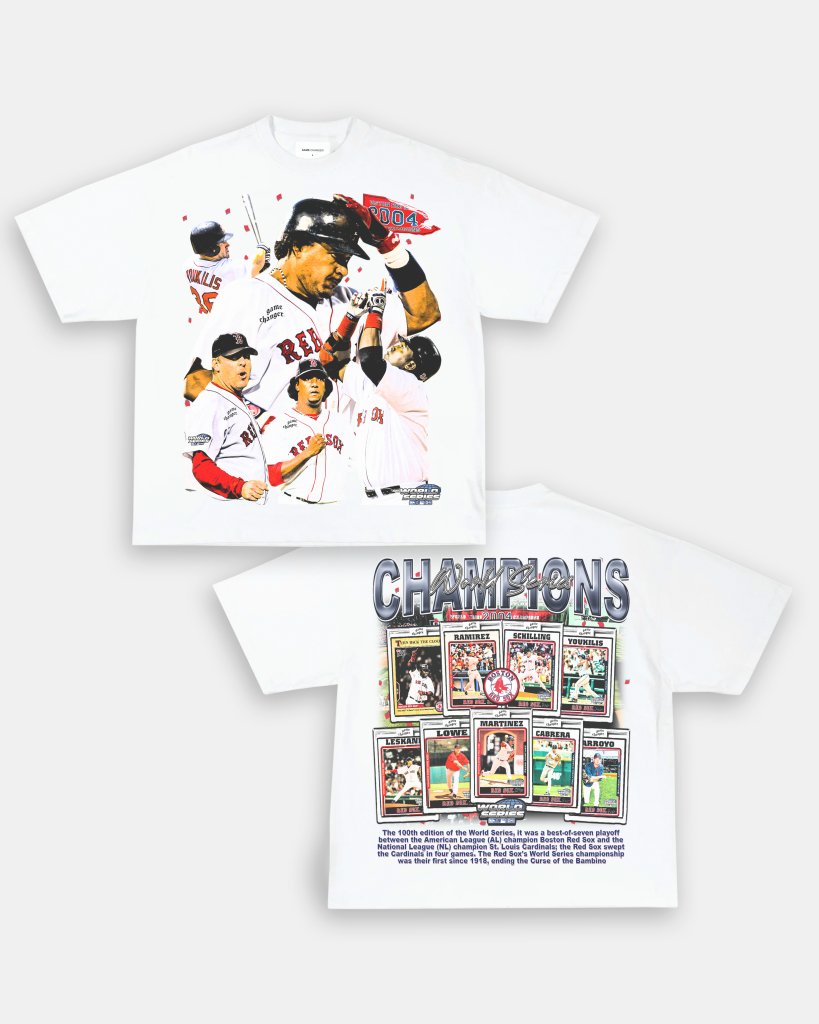 2004 WORLD SERIES CHAMPS - RED SOX TEE - [DS] - WINS™ GAME CHANGERS TEE - WINS LA