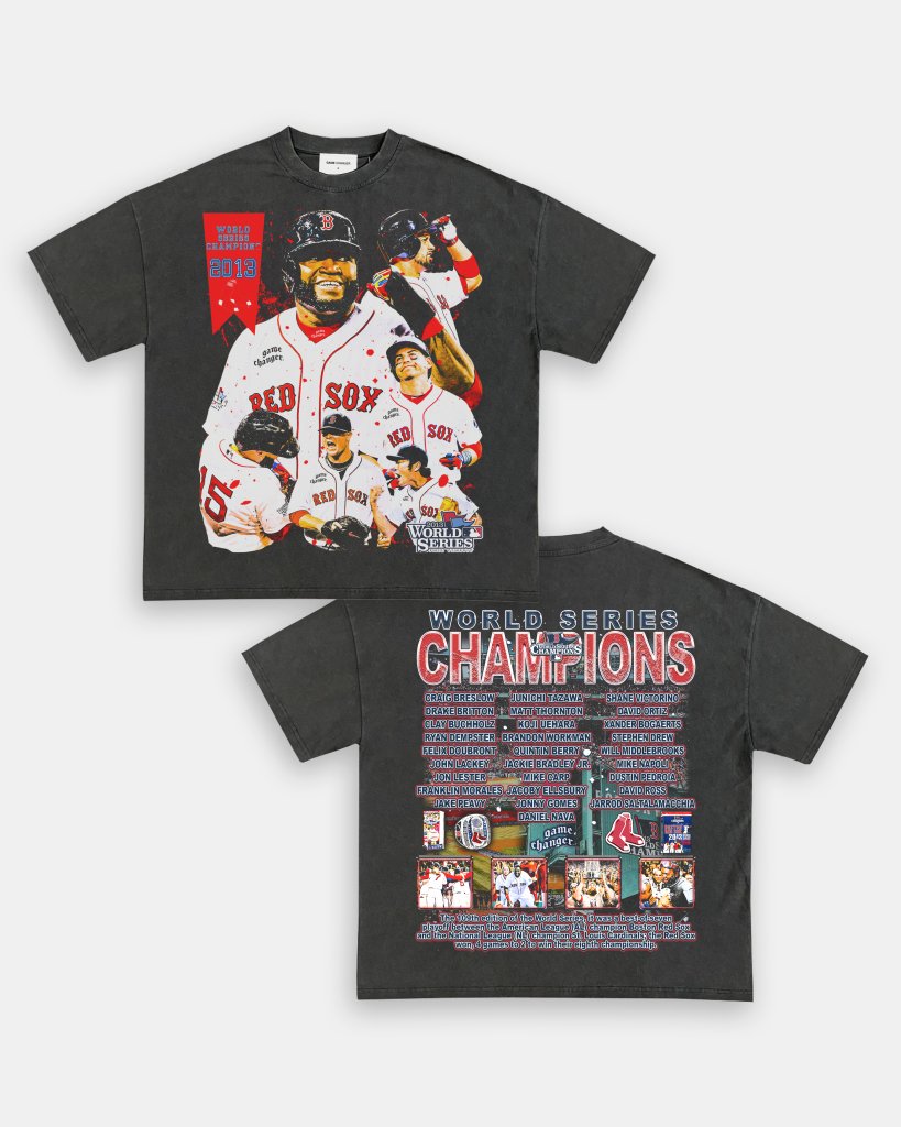 2013 WORLD SERIES CHAMPS - RED SOX TEE - [DS] - WINS™ GAME CHANGERS TEE - WINS LA