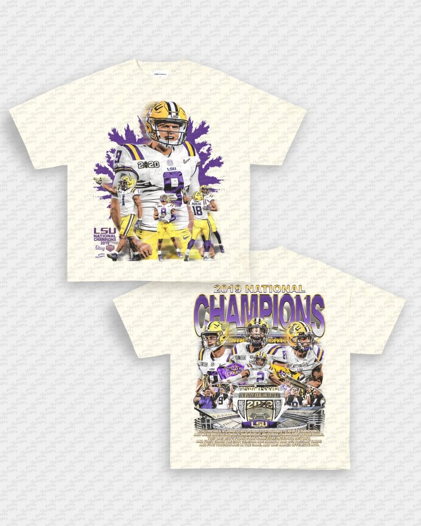 2019 NATIONAL CHAMPS - LSU TEE - [DS] - WINS™ GAME CHANGERS TEE - WINS LA