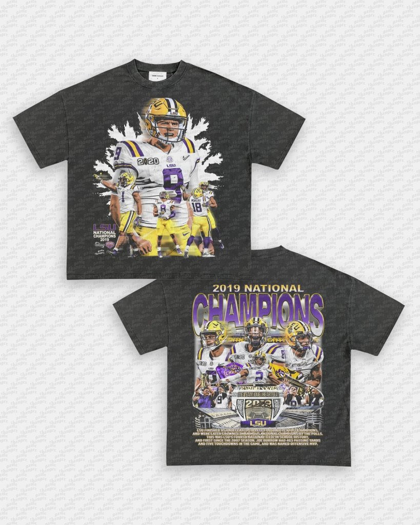 2019 NATIONAL CHAMPS - LSU TEE - [DS] - WINS™ GAME CHANGERS TEE - WINS LA