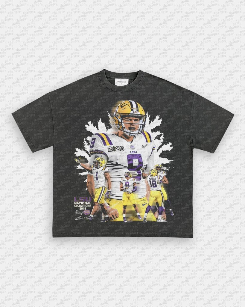 2019 NATIONAL CHAMPS - LSU V2 TEE - WINS™ GAME CHANGERS TEE - WINS LA