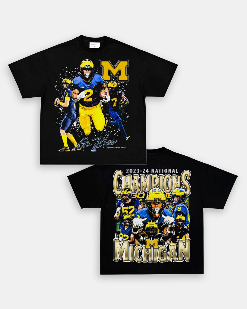 2023 - 24 NATIONAL CHAMPS - MICHIGAN TEE - [DS] - WINS™ GAME CHANGERS TEE - WINS LA