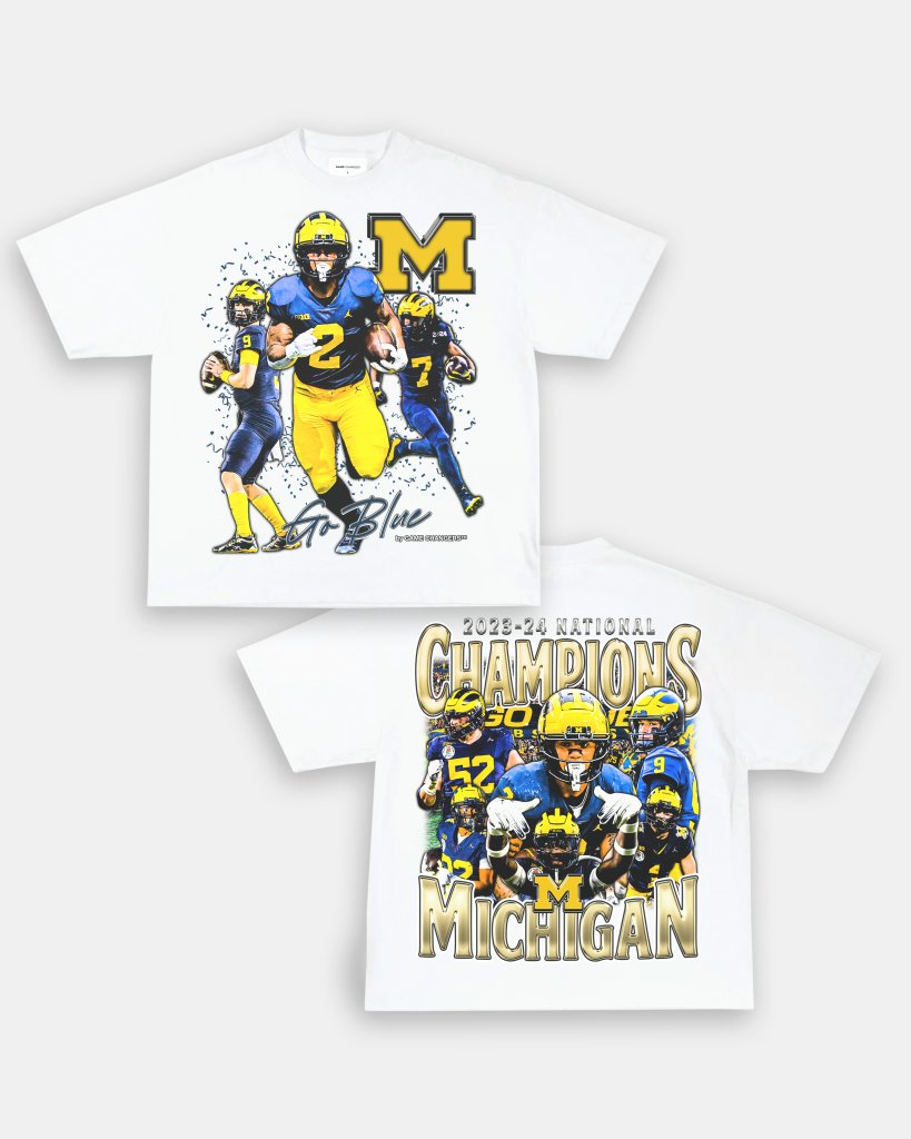 2023 - 24 NATIONAL CHAMPS - MICHIGAN TEE - [DS] - WINS™ GAME CHANGERS TEE - WINS LA