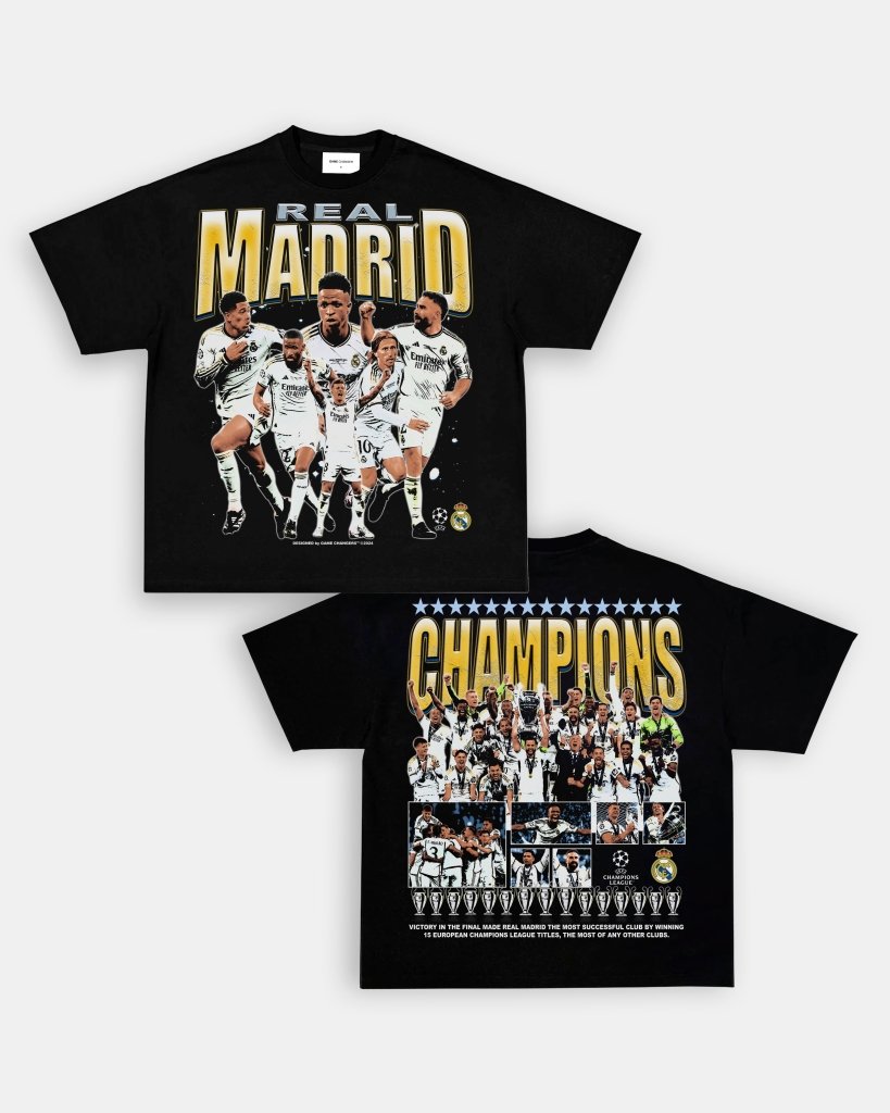 2024 UCL CHAMPS - REAL MADRID TEE - [DS] - WINS™ GAME CHANGERS TEE - WINS LA