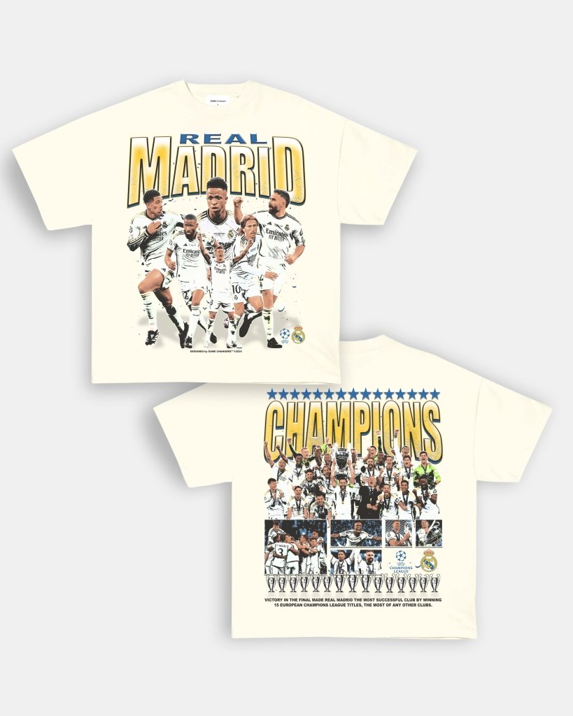 2024 UCL CHAMPS - REAL MADRID TEE - [DS] - WINS™ GAME CHANGERS TEE - WINS LA