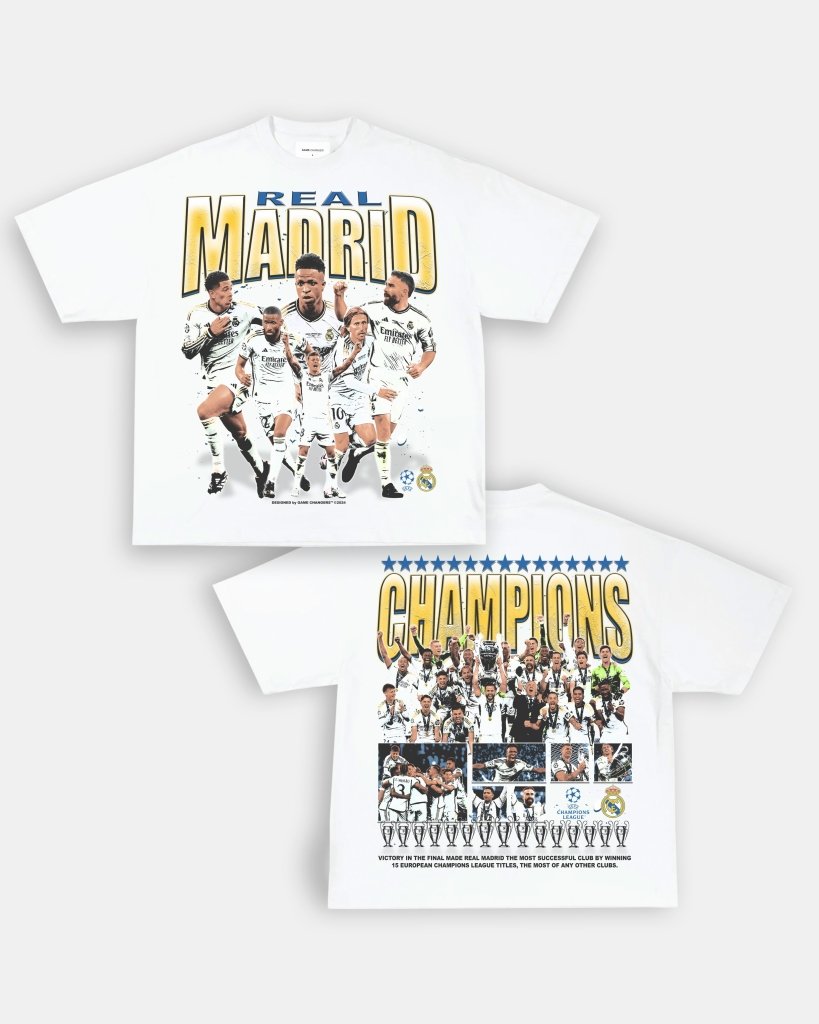 2024 UCL CHAMPS - REAL MADRID TEE - [DS] - WINS™ GAME CHANGERS TEE - WINS LA