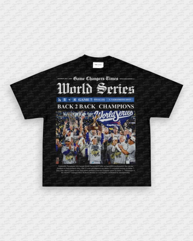 2025 WS NEWSPAPER TEE - WINS™ GAME CHANGERS TEE - WINS LA