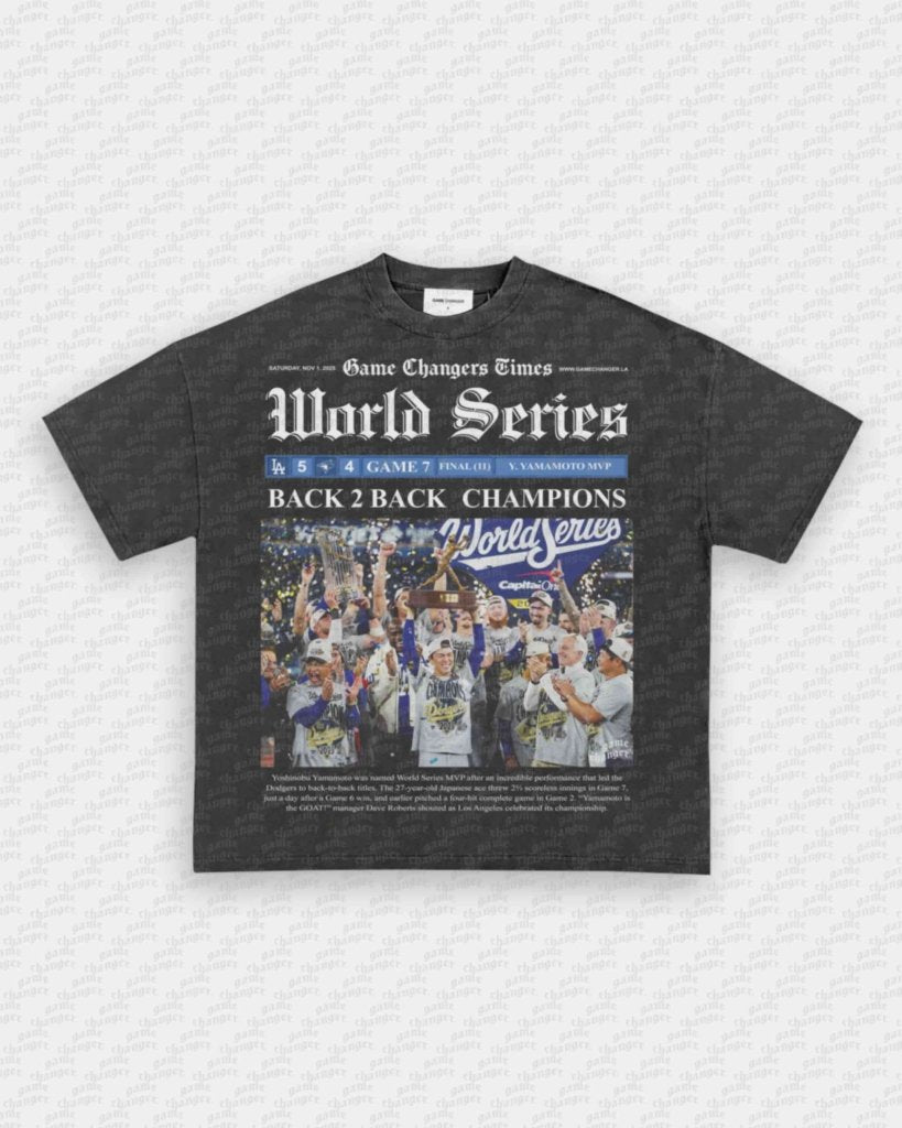 2025 WS NEWSPAPER TEE - WINS™ GAME CHANGERS TEE - WINS LA
