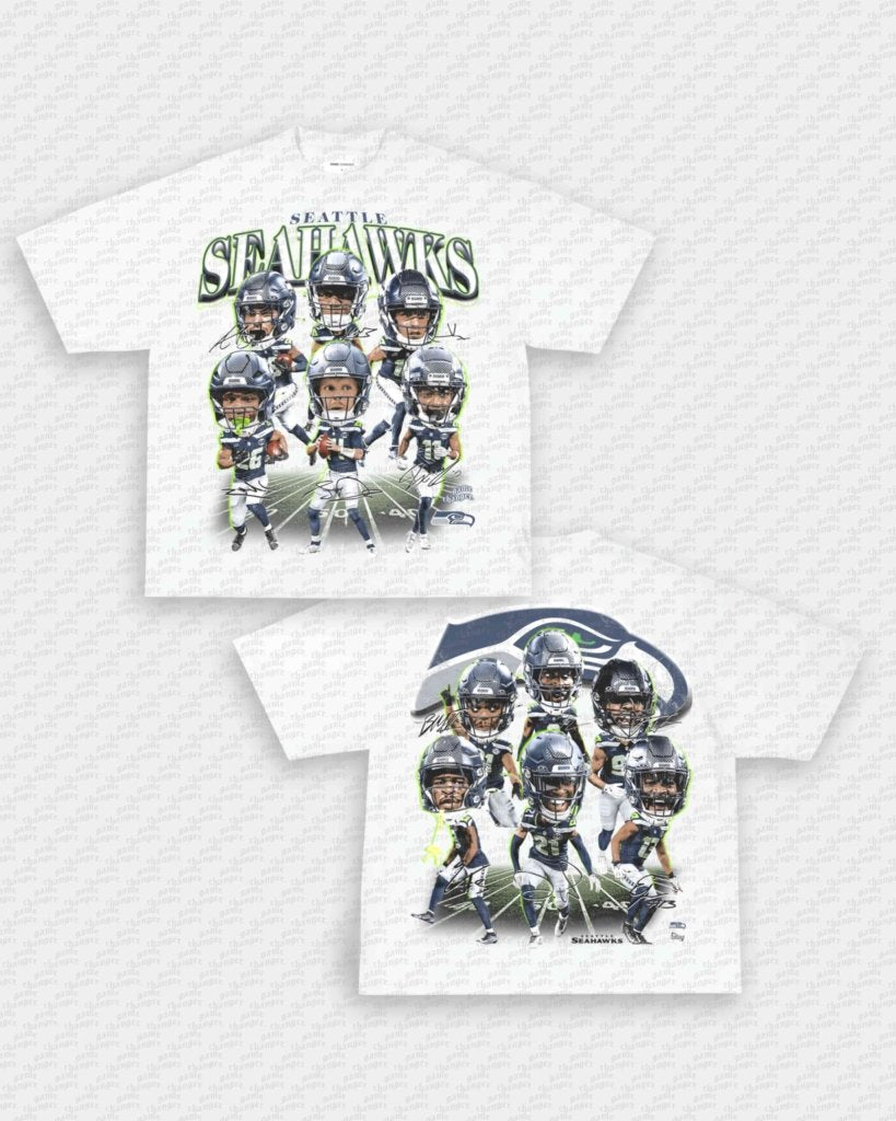 25 - 26 BIG HEAD SEAHAWKS TEE - [DS] - WINS™ GAME CHANGERS TEE - WINS LA