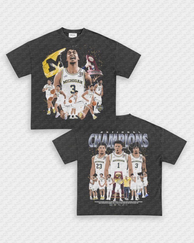 25 - 26 NATIONAL CHAMPS - MICHIGAN TEE - [DS] - WINS™ GAME CHANGERS TEE - WINS LA