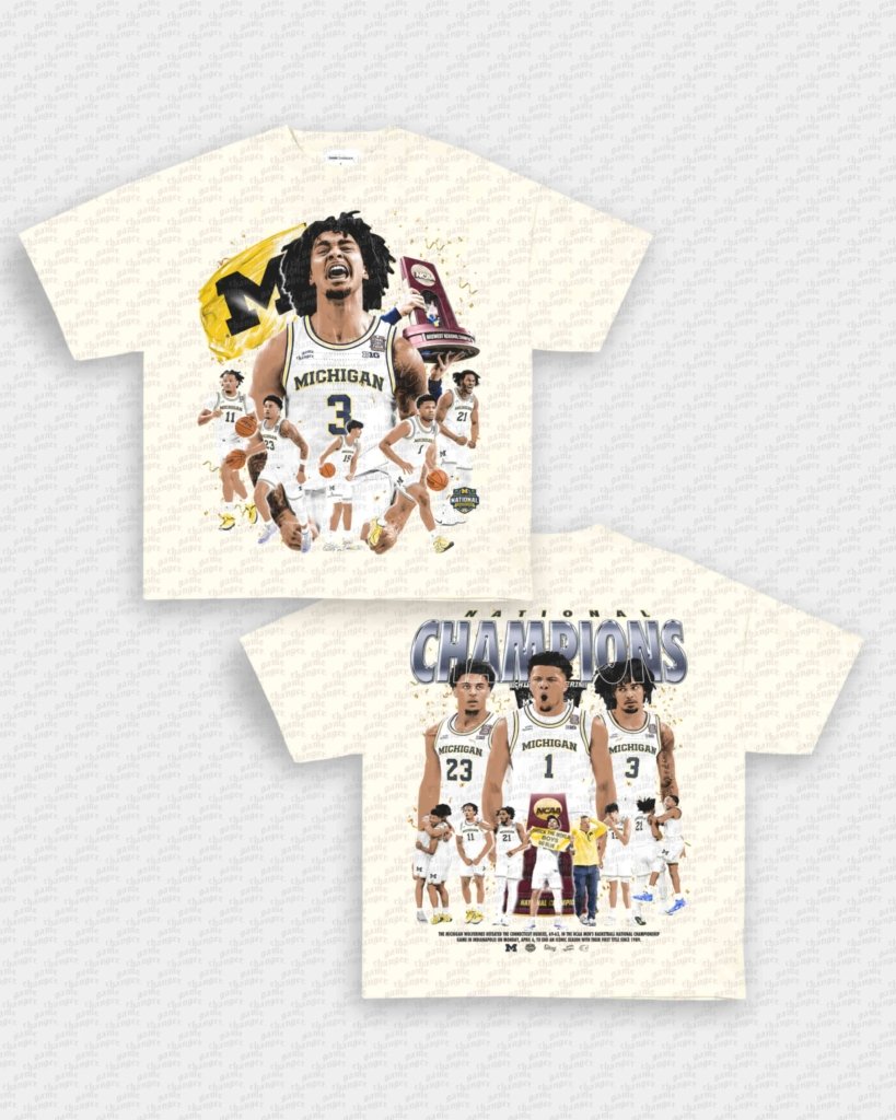 25 - 26 NATIONAL CHAMPS - MICHIGAN TEE - [DS] - WINS™ GAME CHANGERS TEE - WINS LA