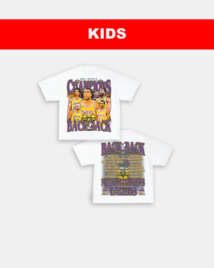 87 & 88 NBA CHAMPS - KIDS TEE - [DS] - WINS™ GAME CHANGERS TEE - WINS LA