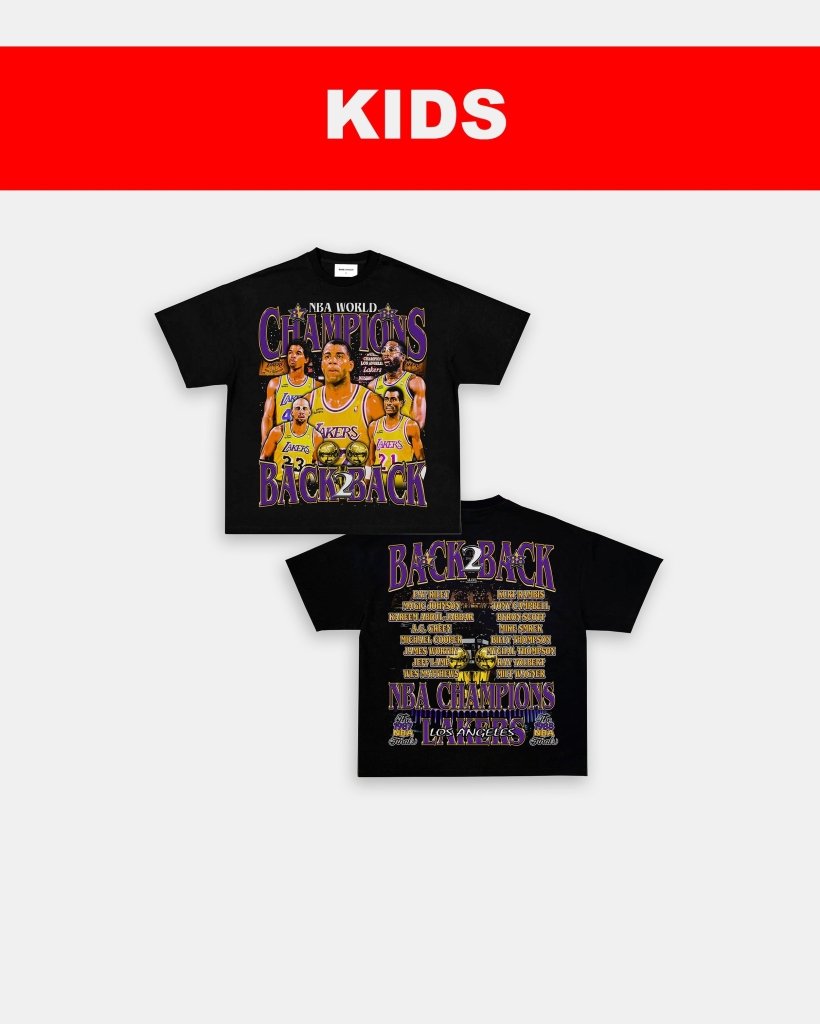 87 & 88 NBA CHAMPS - KIDS TEE - [DS] - WINS™ GAME CHANGERS TEE - WINS LA