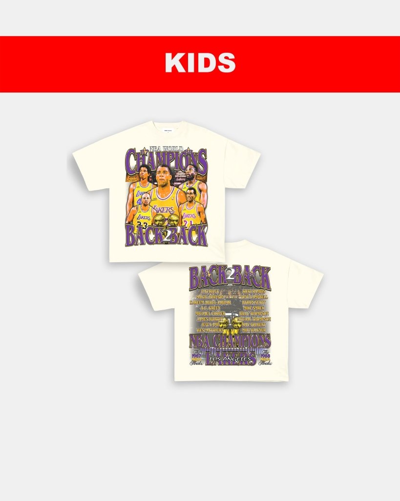 87 & 88 NBA CHAMPS - KIDS TEE - [DS] - WINS™ GAME CHANGERS TEE - WINS LA