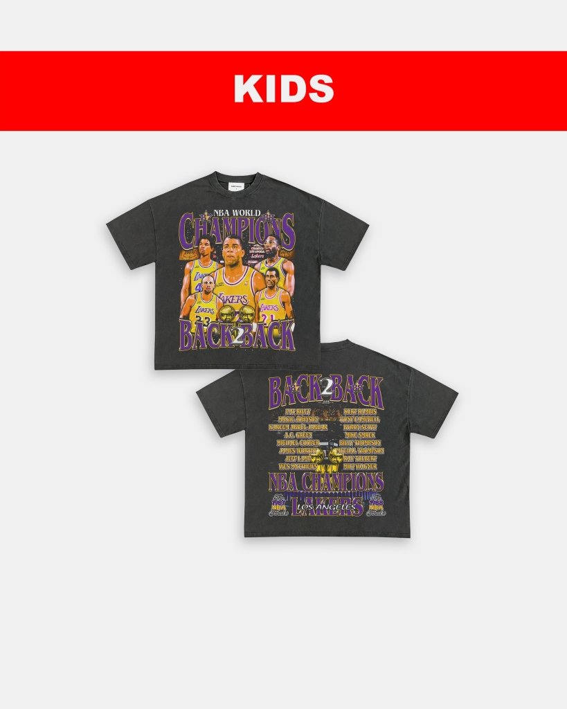 87 & 88 NBA CHAMPS - KIDS TEE - [DS] - WINS™ GAME CHANGERS TEE - WINS LA