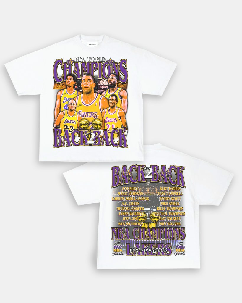 87 & 88 NBA CHAMPS TEE - [DS] - WINS™ GAME CHANGERS TEE - WINS LA