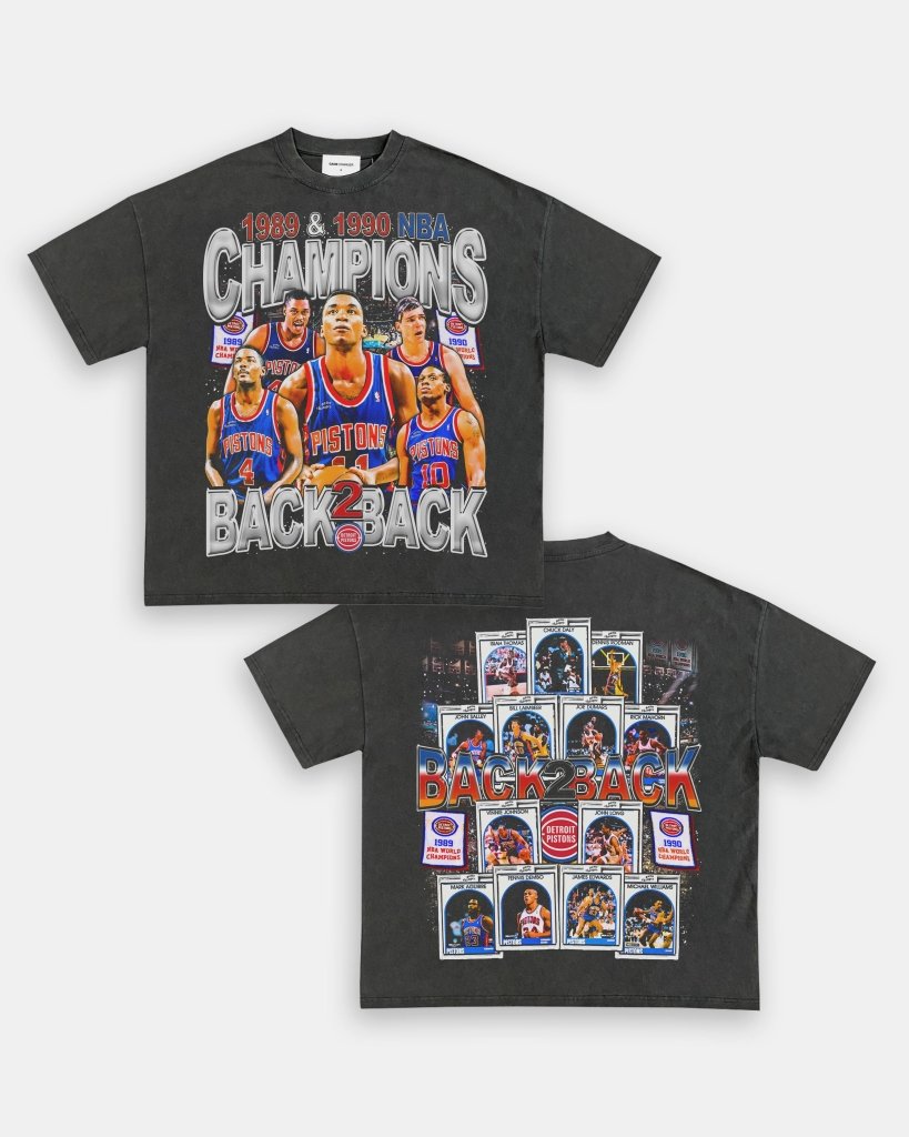 89 & 90 NBA CHAMPS TEE - [DS] - WINS™ GAME CHANGERS TEE - WINS LA