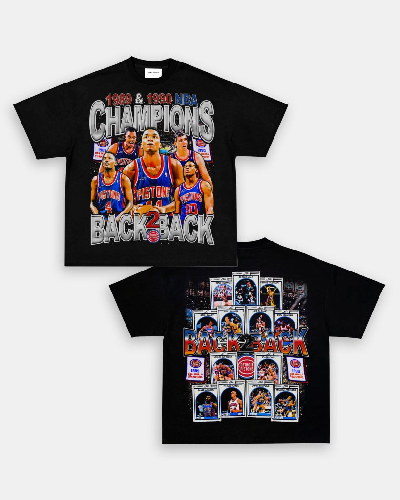 89 & 90 NBA CHAMPS TEE - [DS] - WINS™ GAME CHANGERS TEE - WINS LA