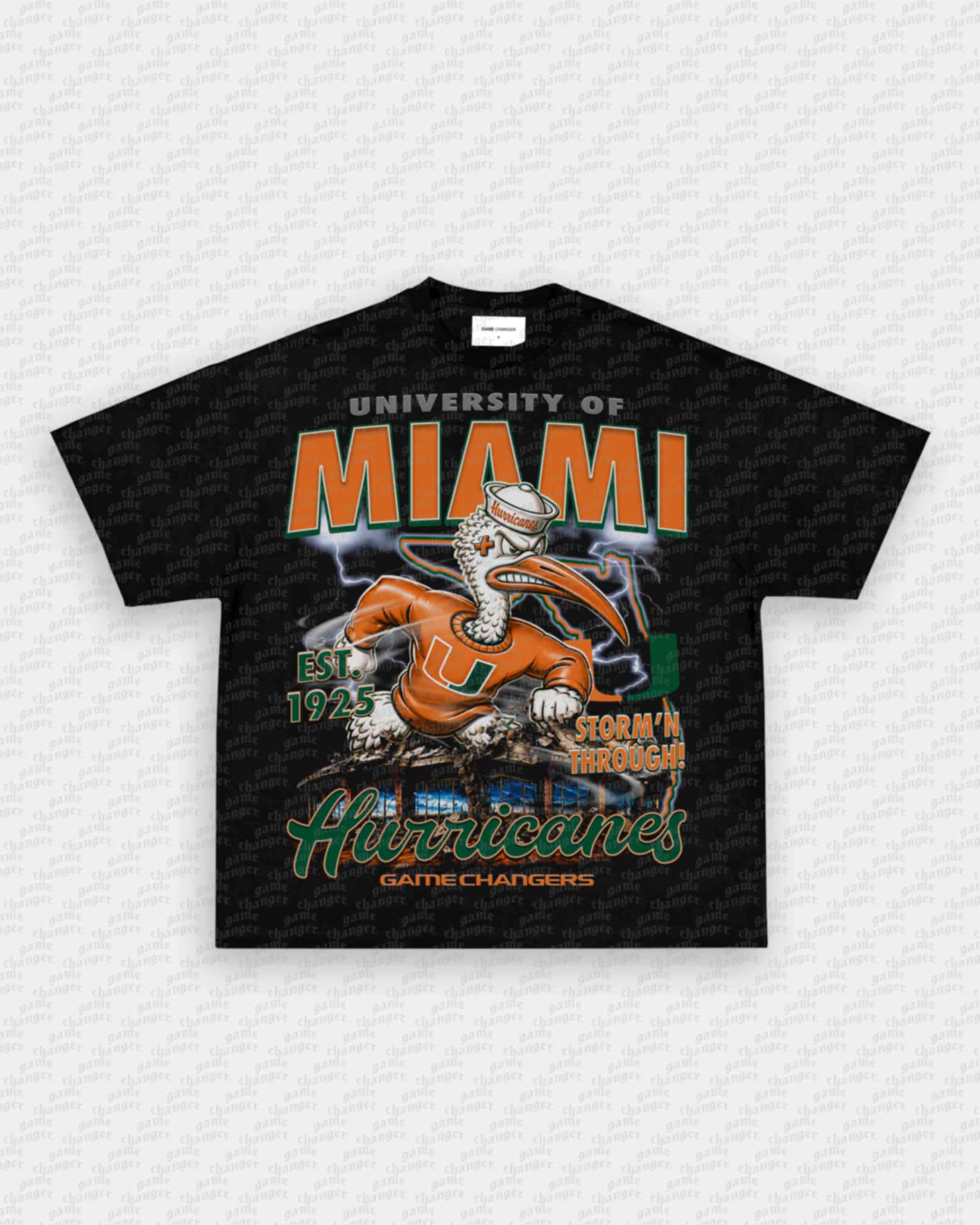 MIAMI FOOTBALL TEE