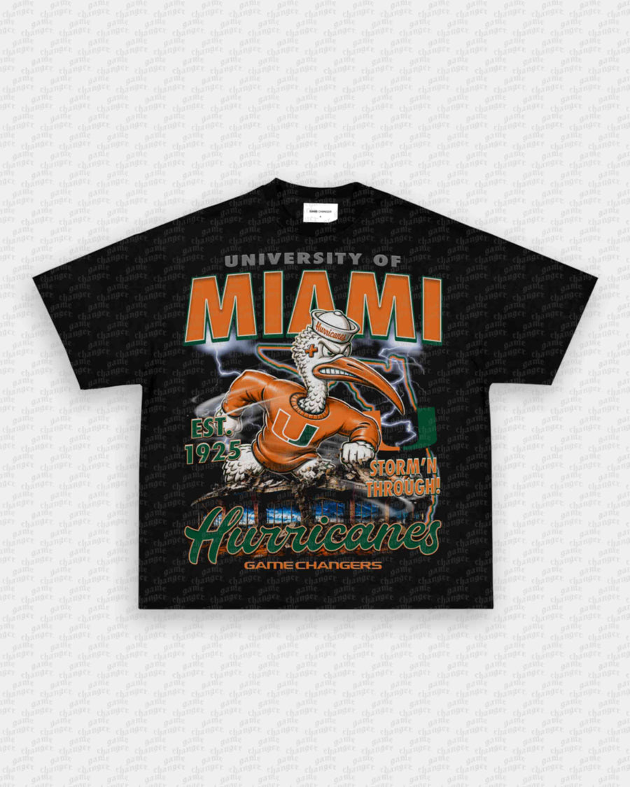 MIAMI FOOTBALL TEE