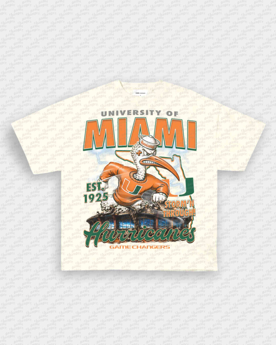 MIAMI FOOTBALL TEE