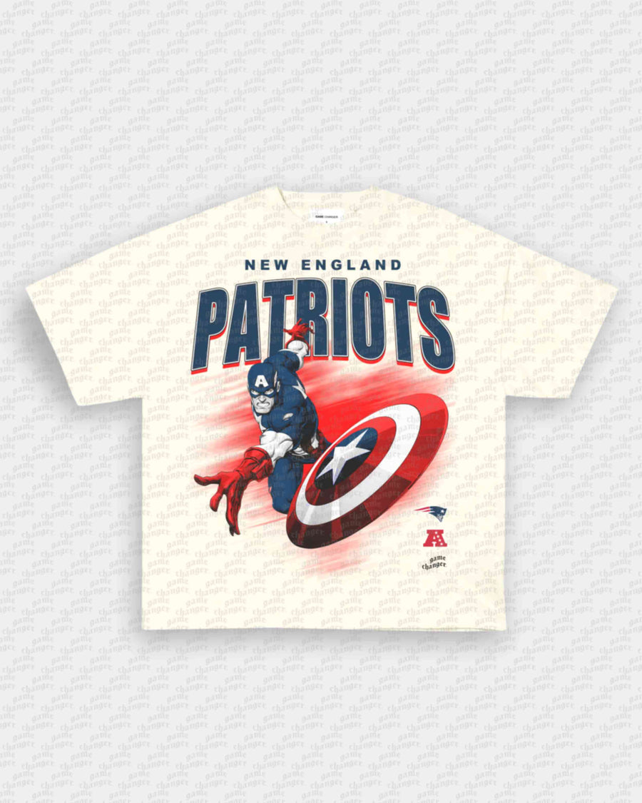PATRIOTS X CAPTAIN AMERICA TEE