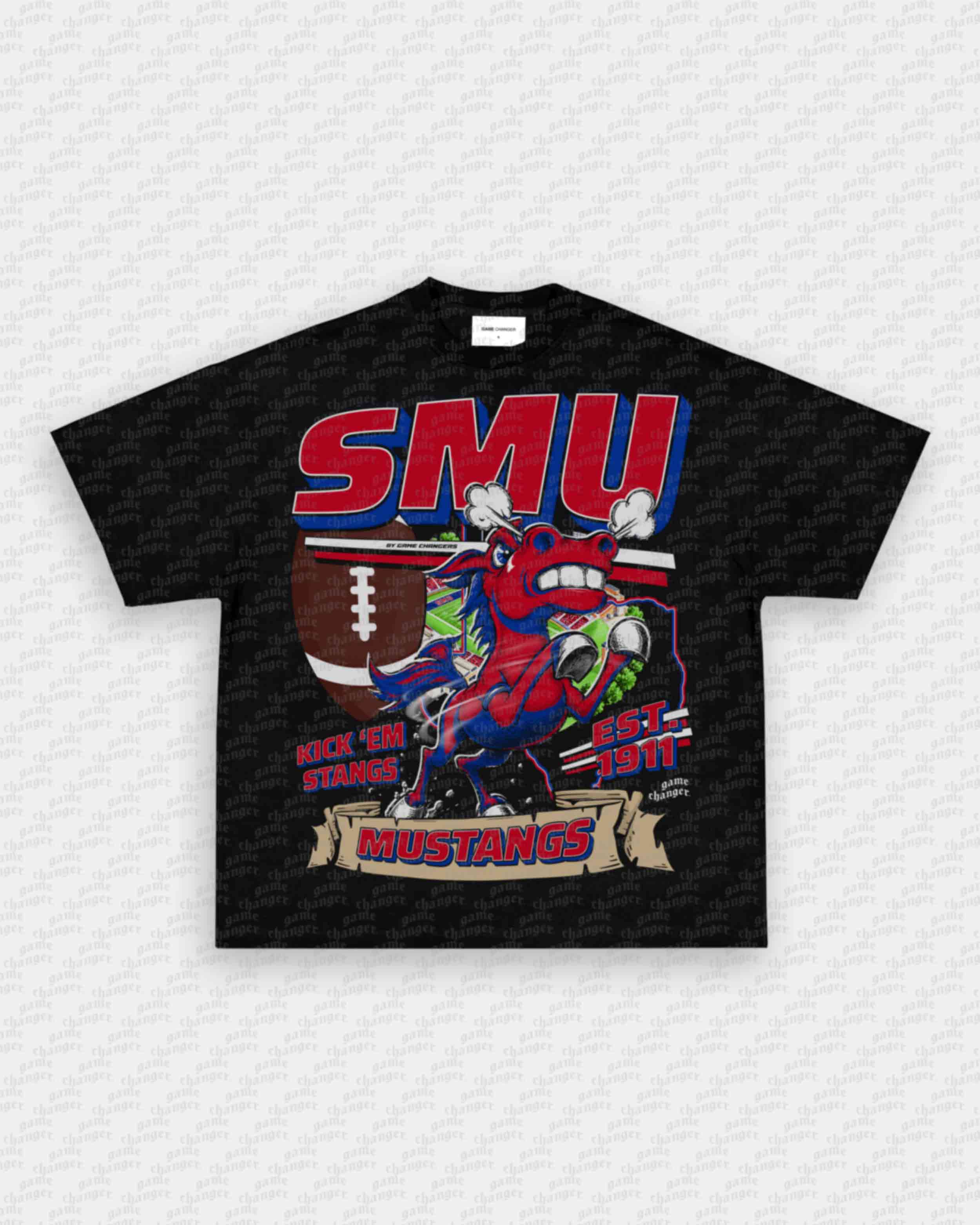 SMU FOOTBALL TEE