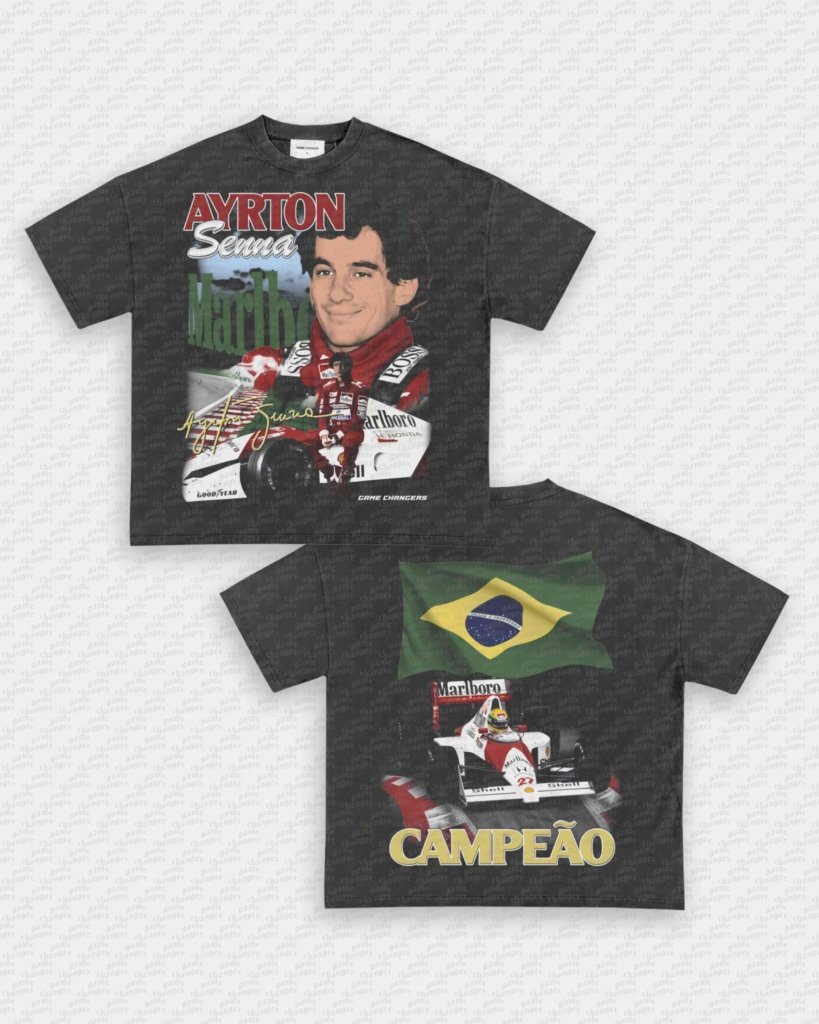 AYRTON SENNA V2 TEE - [DS] - WINS™ GAME CHANGERS TEE - WINS LA