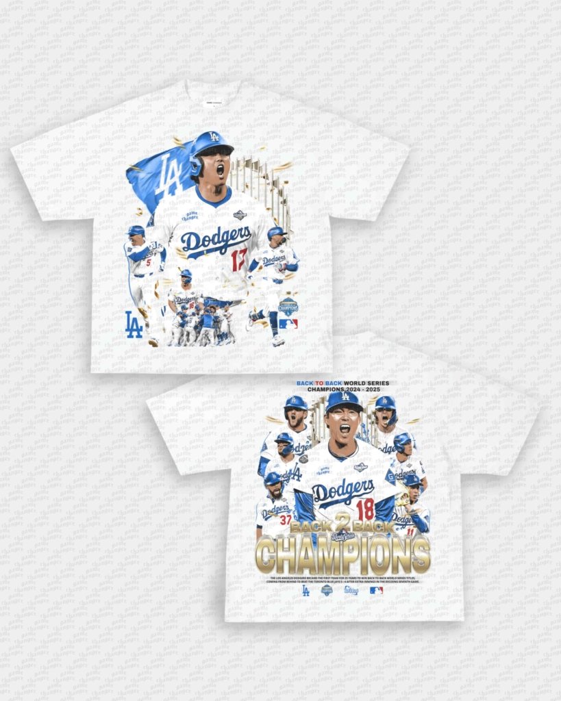 BACK 2 BACK DODGERS TEE - [DS] - WINS™ GAME CHANGERS TEE - WINS LA