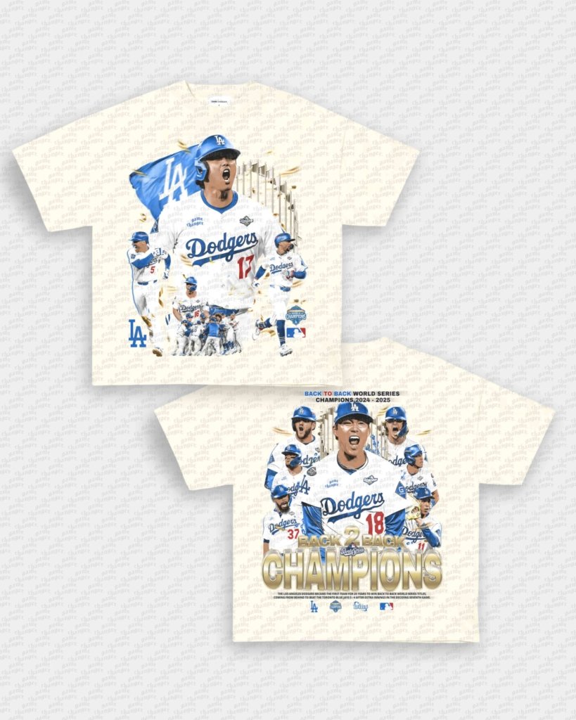 BACK 2 BACK DODGERS TEE - [DS] - WINS™ GAME CHANGERS TEE - WINS LA