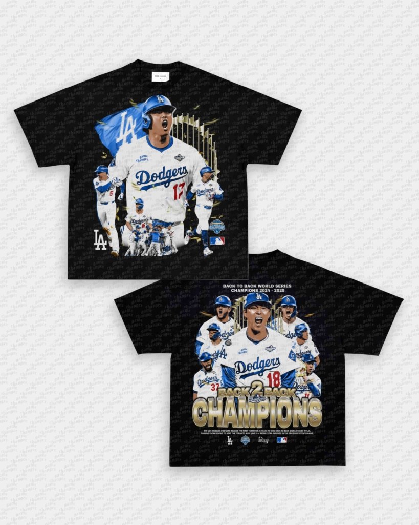 BACK 2 BACK DODGERS TEE - [DS] - WINS™ GAME CHANGERS TEE - WINS LA