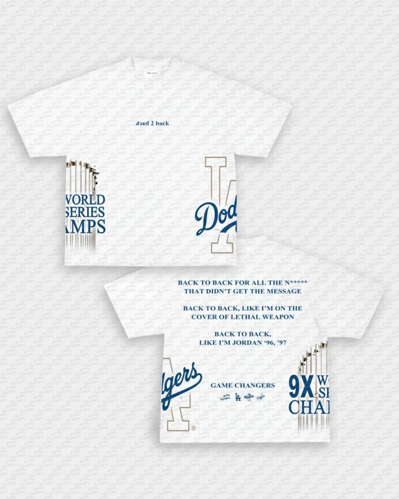 BACK 2 BACK TEE - [4S] - WINS™ GAME CHANGERS TEE - WINS LA