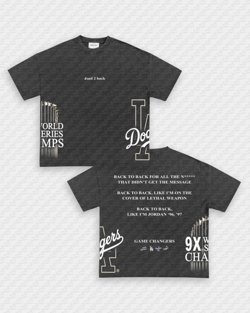 BACK 2 BACK TEE - [4S] - WINS™ GAME CHANGERS TEE - WINS LA