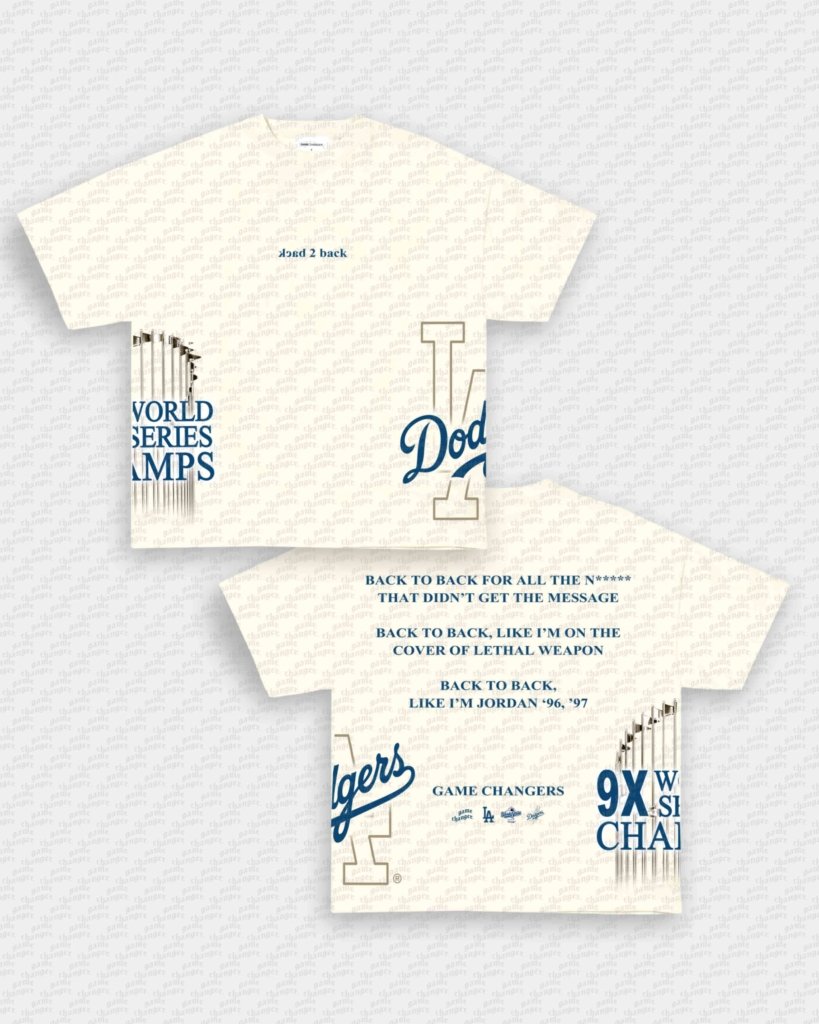BACK 2 BACK TEE - [4S] - WINS™ GAME CHANGERS TEE - WINS LA