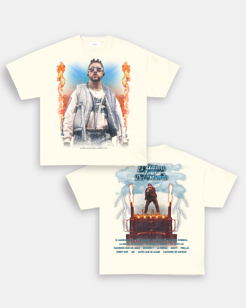 BAD BUNNY - EL ÚLTIMO TOUR DEL MUNDO VINTAGE TEE - [DS] - WINS™ GAME CHANGERS TEE - WINS LA