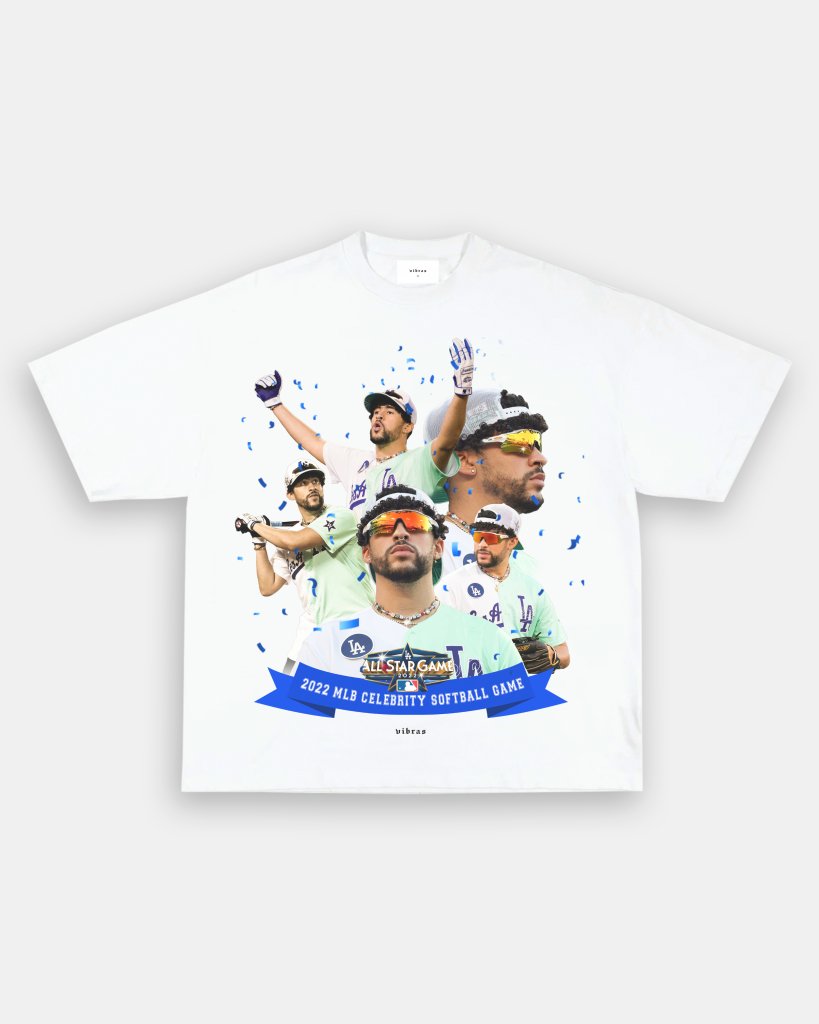 BAD BUNNY x DODGERS VINTAGE TEE - WINS™ GAME CHANGERS TEE - WINS LA