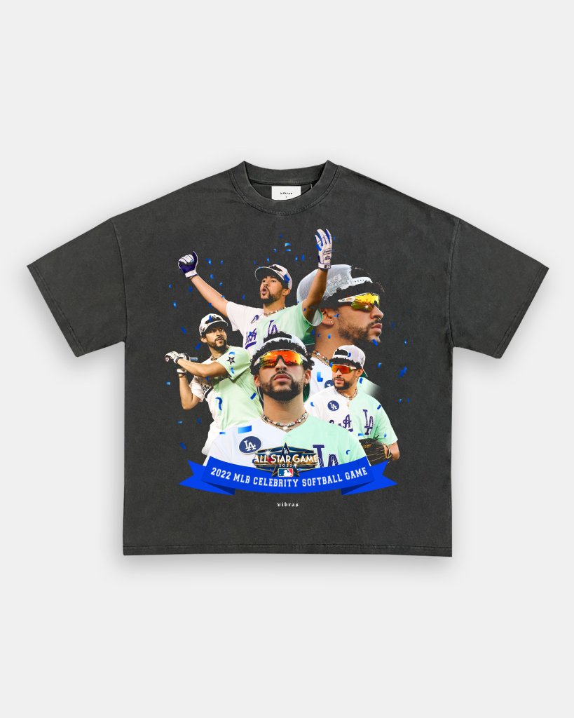 BAD BUNNY x DODGERS VINTAGE TEE - WINS™ GAME CHANGERS TEE - WINS LA