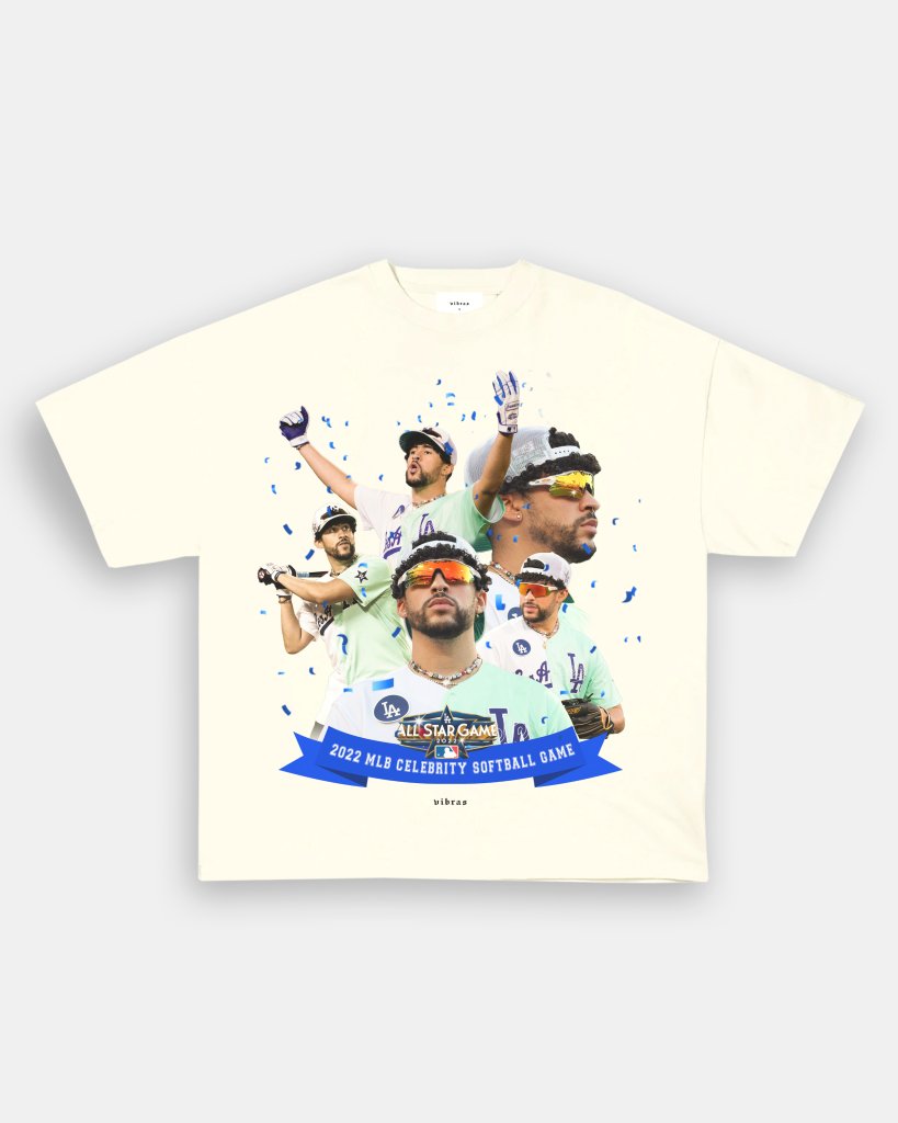 BAD BUNNY x DODGERS VINTAGE TEE - WINS™ GAME CHANGERS TEE - WINS LA