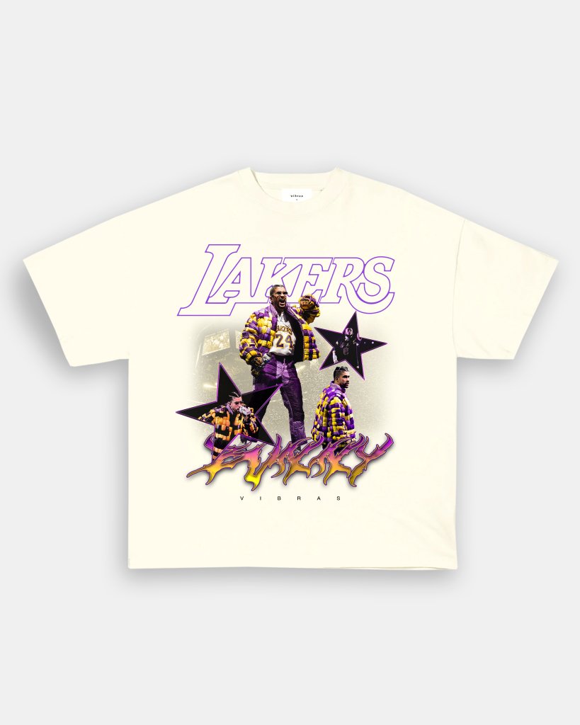 BAD BUNNY x LAKERS VINTAGE TEE - WINS™ GAME CHANGERS TEE - WINS LA