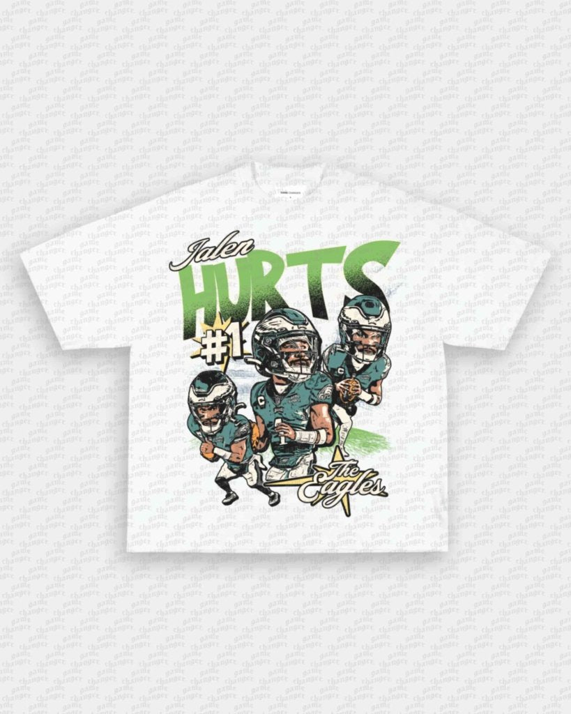 BIG HEAD JALEN HURTS TEE - WINS™ GAME CHANGERS TEE - WINS LA