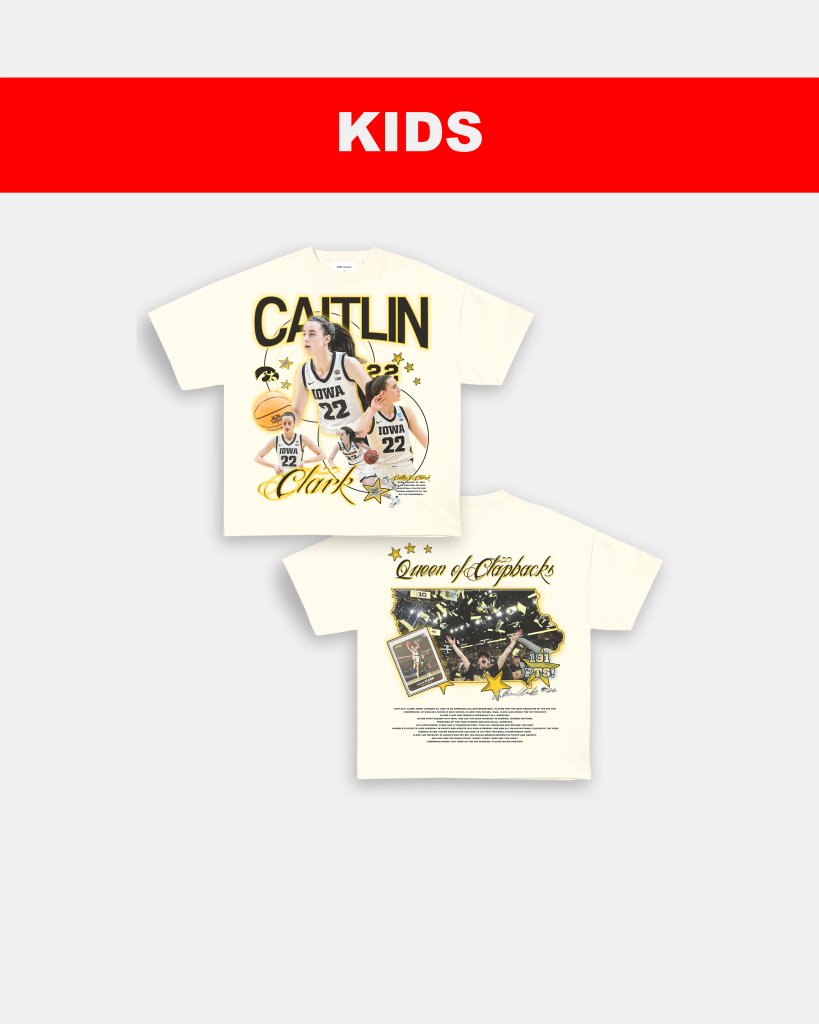 CAITLIN CLARK - KIDS TEE - [DS] - WINS™ GAME CHANGERS TEE - WINS LA