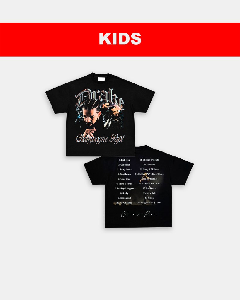 CHAMPAGNE PAPI - KIDS TEE - [DS] - WINS™ GAME CHANGERS TEE - WINS LA