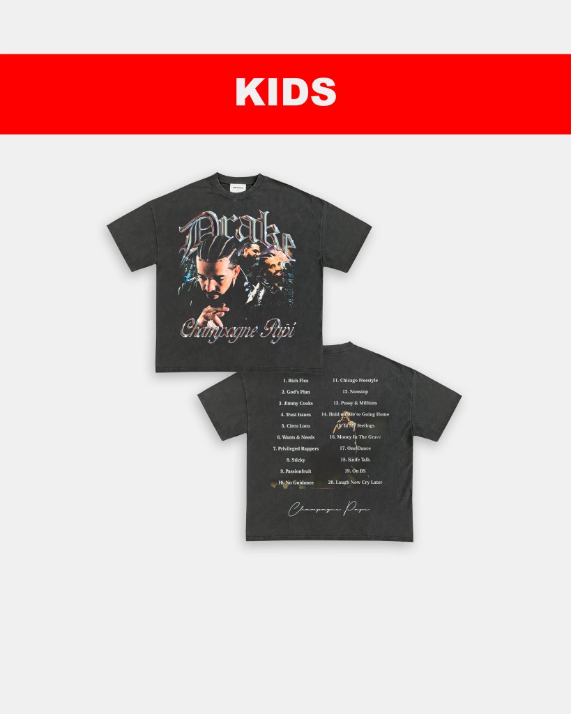 CHAMPAGNE PAPI - KIDS TEE - [DS] - WINS™ GAME CHANGERS TEE - WINS LA