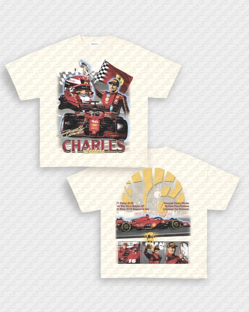 CHARLES LECLERC V2 TEE - [DS] - WINS™ GAME CHANGERS TEE - WINS LA