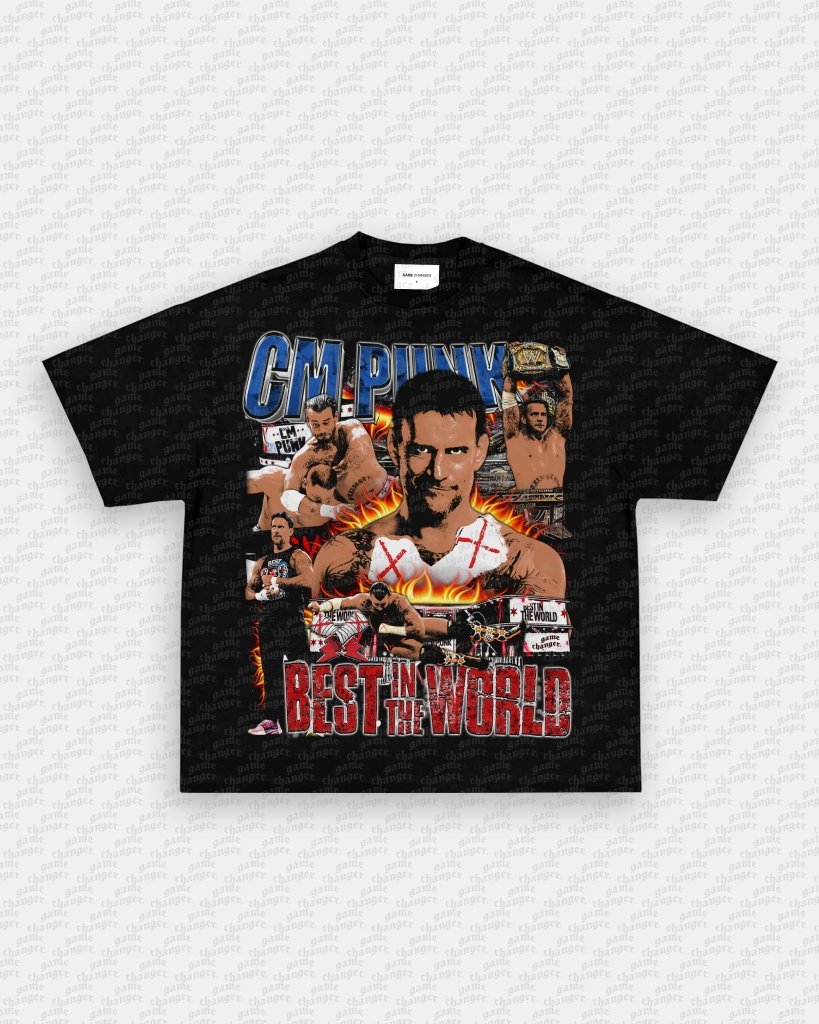 CM PUNK V3 TEE - WINS™ GAME CHANGERS TEE - WINS LA