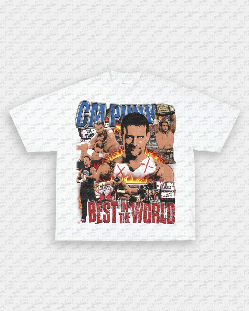 CM PUNK V3 TEE - WINS™ GAME CHANGERS TEE - WINS LA