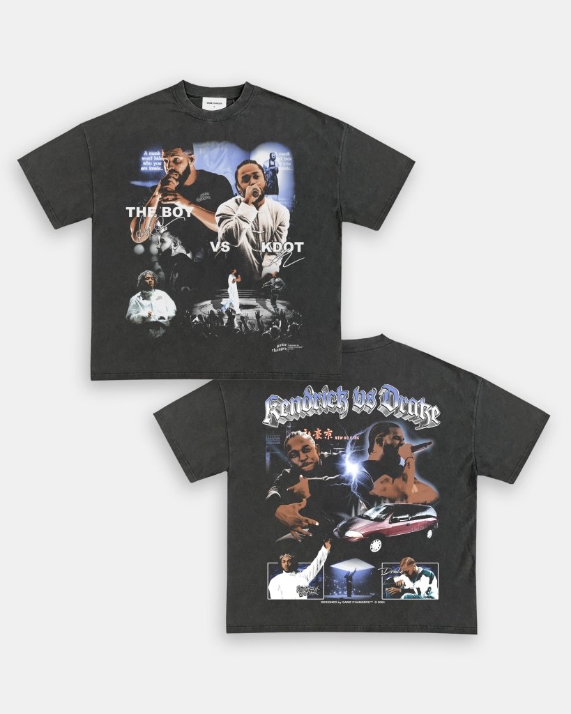 DRAKE VS KDOT V3 TEE - [DS] - WINS™ GAME CHANGERS TEE - WINS LA